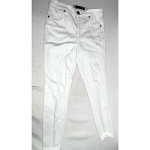 Size 00 Kut From the Kloth Jeans White Straight Leg 26" Waist 26" Inseam Donna
